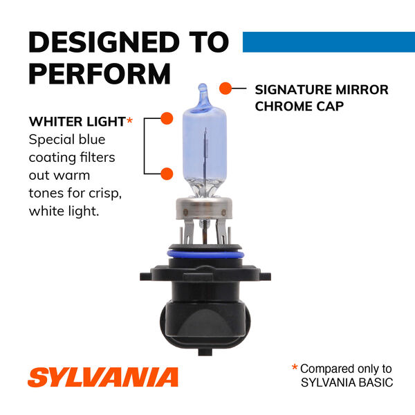 SYLVANIA 9005 SilverStar zXe Halogen Headlight Bulb, 2 Pack, , hi-res